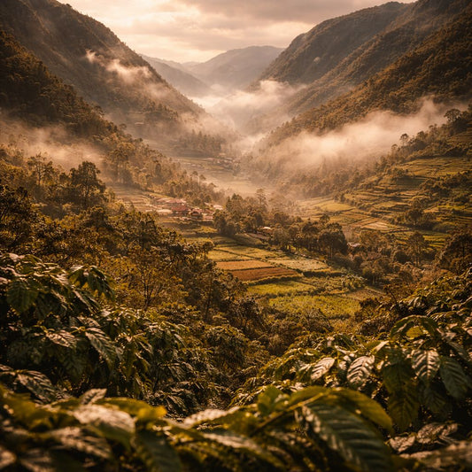 View of andean agricultural fields