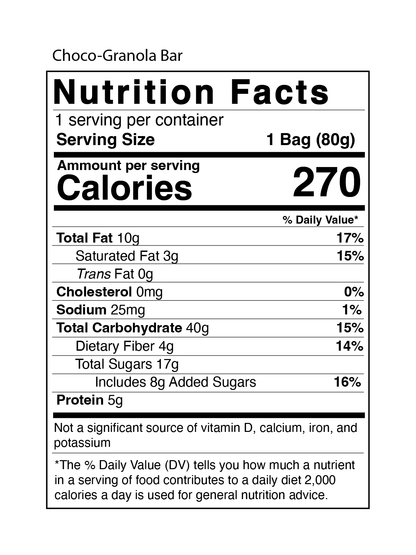 Choco-Granola Bar